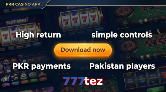 Main screen of 777Tez gamedownload page for PK players